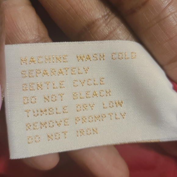 Express Athletique | Women's Red Vintage Full Zipper Nylon Jacket (Size Small) - Picture 6 of 12